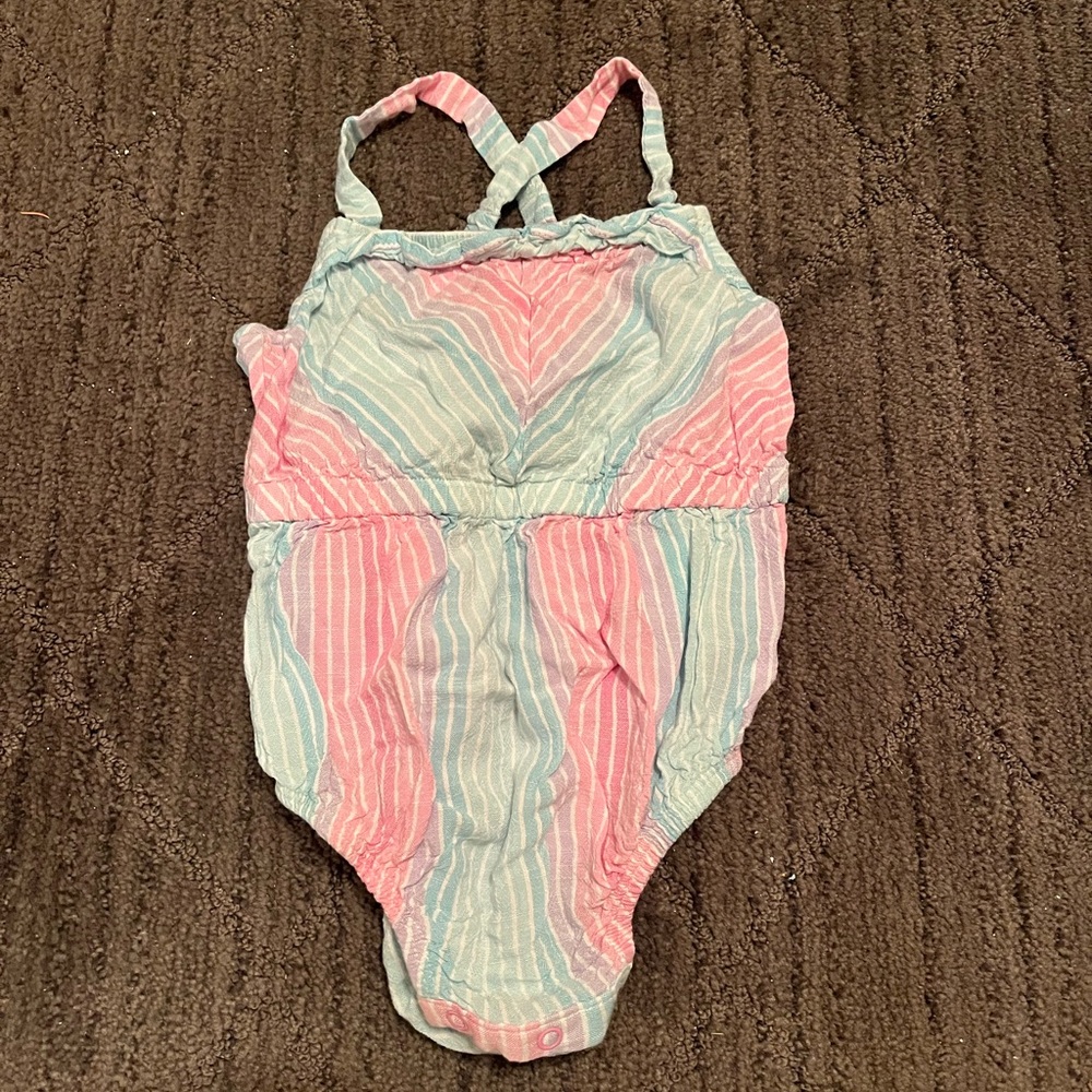 Splendid Pastel Striped Baby Bubble One Piece 3-6M